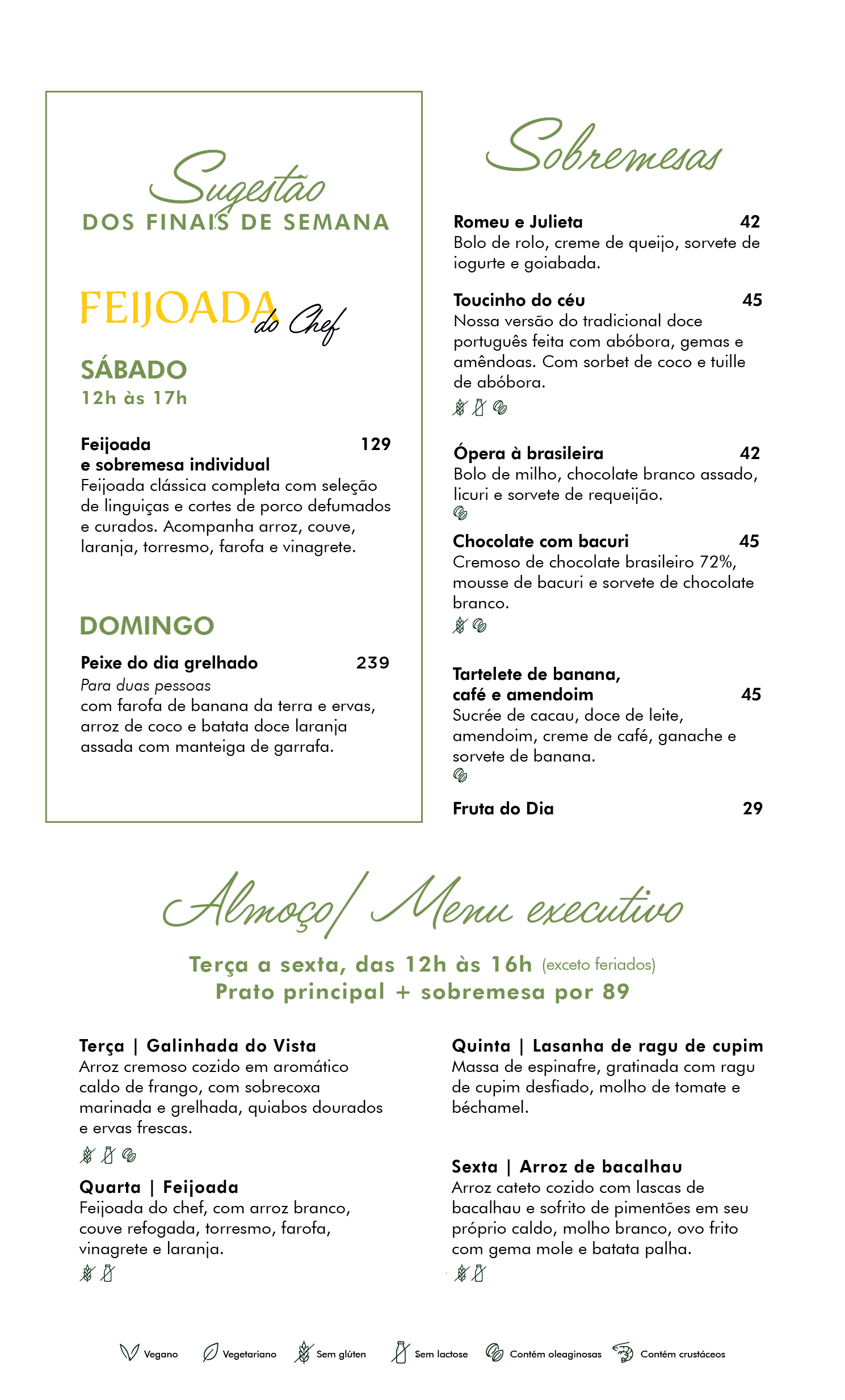 4 Sobremesa Menu especial